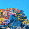 Xxl Wandbild Buntes Dorf Manarola Hochformat Zoom