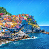 Xxl Wandbild Buntes Dorf Manarola Quadrat Motivvorschau