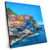Xxl Wandbild Buntes Dorf Manarola Quadrat Produktvorschau Seitlich