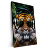 Xxl Wandbild Cooler Tiger Hochformat Produktvorschau Seitlich