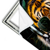 Xxl Wandbild Cooler Tiger Querformat Materialvorschau