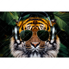 Xxl Wandbild Cooler Tiger Querformat Motivvorschau
