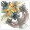 Xxl Wandbild Digitale Blumen No 1 Quadrat Produktvorschau Frontal