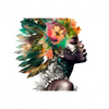 Xxl Wandbild Doppelbelichtung Portraet Einer Afrikanischen Frau Querformat Motivvorschau