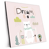 Xxl Wandbild Dream Big Eisbaer Quadrat Produktvorschau Seitlich