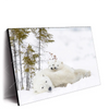 Xxl Wandbild Eisbaerenfamilie In Winterlicher Landschaft Querformat Produktvorschau Seitlich