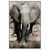 Xxl Wandbild Elefant Bricht Durch Mauer Hochformat Produktvorschau Frontal