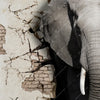 Xxl Wandbild Elefant Bricht Durch Mauer Hochformat Zoom