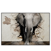 Xxl Wandbild Elefant Bricht Durch Mauer Querformat Produktvorschau Frontal