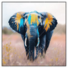 Xxl Wandbild Elefant Farben Der Wildnis Quadrat Produktvorschau Frontal