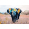 Xxl Wandbild Elefant Farben Der Wildnis Querformat Motivvorschau