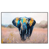 Xxl Wandbild Elefant Farben Der Wildnis Querformat Produktvorschau Frontal