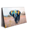 Xxl Wandbild Elefant Farben Der Wildnis Querformat Produktvorschau Seitlich