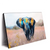 Xxl Wandbild Elefant Farben Der Wildnis Querformat Produktvorschau Seitlich