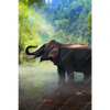 Xxl Wandbild Elefant Im Wasser Hochformat Motivvorschau