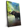 Xxl Wandbild Elefant Im Wasser Hochformat Produktvorschau Seitlich