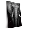 Xxl Wandbild Elefant Schwarzweiss Hochformat Produktvorschau Seitlich