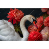 Xxl Wandbild Eleganter Schwan Mit Blumen Querformat Motivvorschau