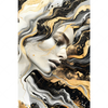 Xxl Wandbild Elegantes Gold Schwarzes Portraet Hochformat Motivvorschau