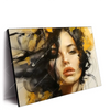Xxl Wandbild Estelle Dynamische Portraetkunst Querformat Produktvorschau Seitlich