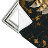 Xxl Wandbild Eule Inmitten Goldener Blaetter Panorama Materialvorschau