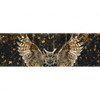 Xxl Wandbild Eule Inmitten Goldener Blaetter Panorama Motivvorschau