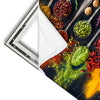 Xxl Wandbild Exotische Gewuerze Auf Loeffeln Hochformat Materialvorschau