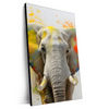 Xxl Wandbild Farbenexplosion Mit Elefant Hochformat Produktvorschau Seitlich