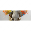 Xxl Wandbild Farbenexplosion Mit Elefant Panorama Motivvorschau