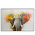 Xxl Wandbild Farbenexplosion Mit Elefant Querformat Produktvorschau Frontal