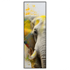 Xxl Wandbild Farbenexplosion Mit Elefant Schmal Produktvorschau Frontal