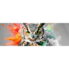 Xxl Wandbild Farbenexplosion Mit Eule Panorama Motivvorschau