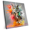 Xxl Wandbild Farbenexplosion Mit Eule Quadrat Produktvorschau Seitlich