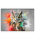 Xxl Wandbild Farbenexplosion Mit Eule Querformat Produktvorschau Frontal