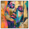 Xxl Wandbild Farbexplosion Portraet Florence Quadrat Produktvorschau Frontal