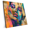 Xxl Wandbild Farbexplosion Portraet Florence Quadrat Produktvorschau Seitlich