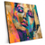 Xxl Wandbild Farbexplosion Portraet Florence Quadrat Produktvorschau Seitlich