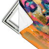 Xxl Wandbild Farbexplosion Portraet Florence Querformat Materialvorschau