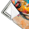 Xxl Wandbild Farbexplosion Portraet Lola Quadrat Materialvorschau