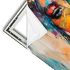 Xxl Wandbild Farbexplosion Portraet Lola Querformat Materialvorschau