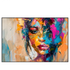 Xxl Wandbild Farbexplosion Portraet Lola Querformat Produktvorschau Frontal