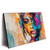 Xxl Wandbild Farbexplosion Portraet Lola Querformat Produktvorschau Seitlich