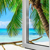 Xxl Wandbild Fensterblick Karibik Palme Querformat Zoom