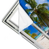 Xxl Wandbild Fensterblick Suedsee Boote Querformat Materialvorschau
