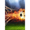Xxl Wandbild Feuriger Fussball Hochformat Motivvorschau