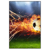 Xxl Wandbild Feuriger Fussball Hochformat Produktvorschau Frontal