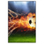 Xxl Wandbild Feuriger Fussball Hochformat Produktvorschau Frontal