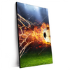 Xxl Wandbild Feuriger Fussball Hochformat Produktvorschau Seitlich