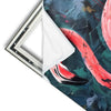 Xxl Wandbild Flamingo Dschungel Eleganz Hochformat Materialvorschau