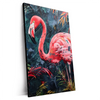 Xxl Wandbild Flamingo Dschungel Eleganz Hochformat Produktvorschau Seitlich